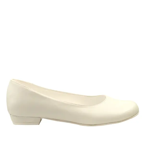 Braut-Ballerinas Blair weiß Leder