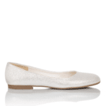 Braut-Ballerinas Blair Silber