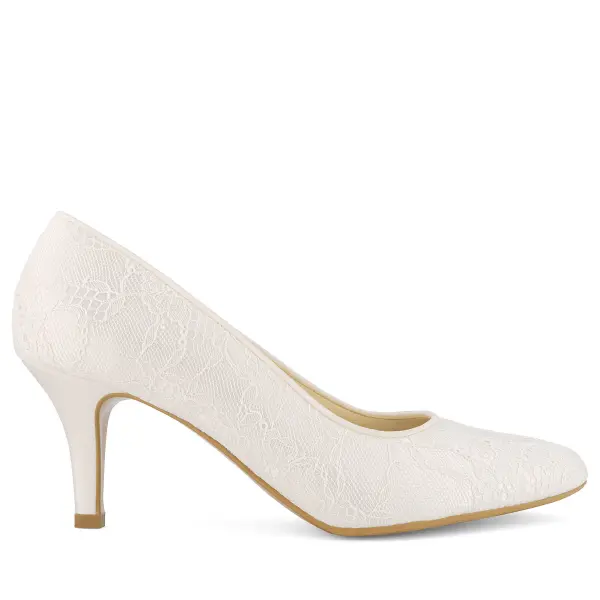 Brautschuhe Avalia DEMI Ivory Satin