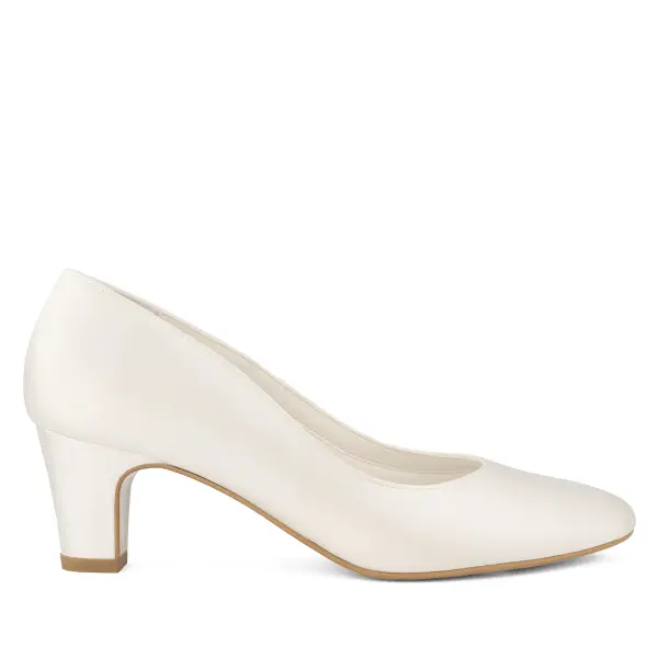 Brautschuhe Grace Ivory Satin von Avalia