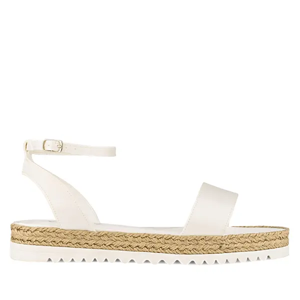 Flache Brautschuhe Nadia von Avalia Satin Ivory