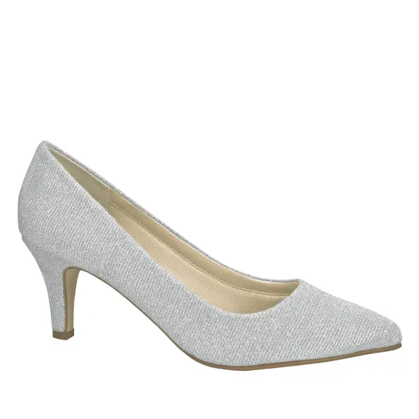 Brautschuhe Brooke Silber von Rainbow Club