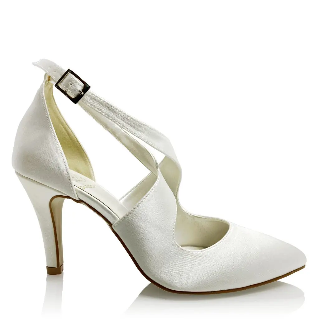 Brautschuhe Ida Ivory aus Satin