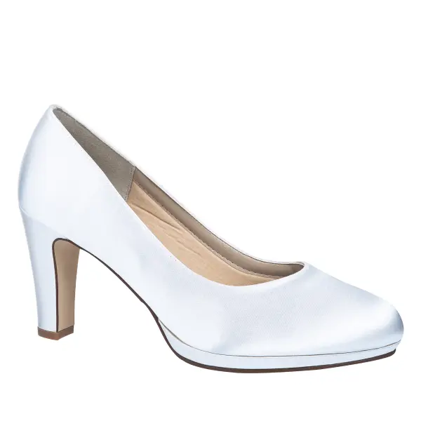 Brautschuhe Weiß von Rainbow Club in Ivory aus Satin
