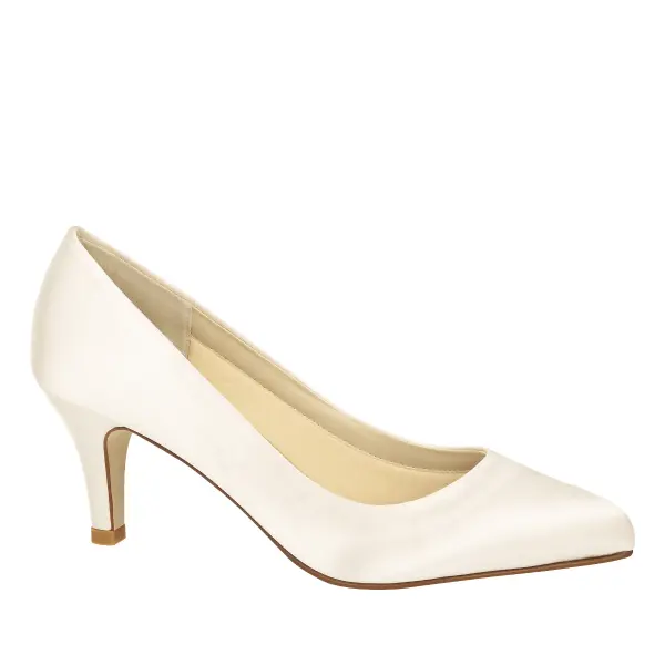 Brautschuhe Lottie von Rainbow Club in Ivory aus Satin
