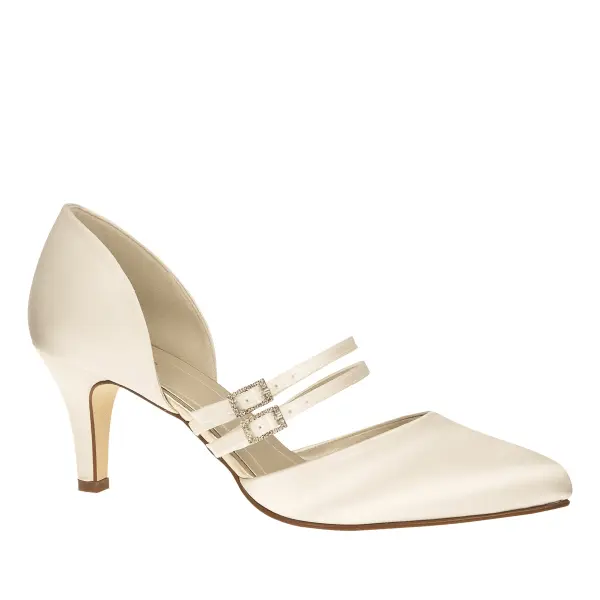 Brautschuhe Misty von Rainbow Club in Ivory aus Satin