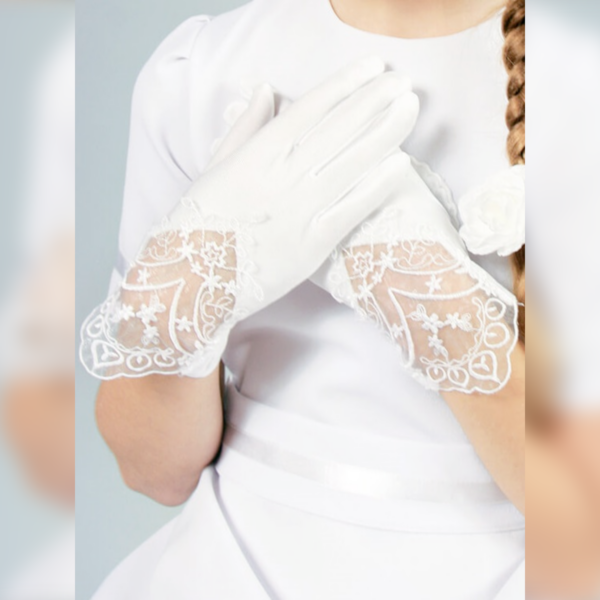 Handschuhe 50 Varianten f Braut Kinder Kommunion Hochzeit v 20 bis 50cm 