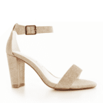 Brautschuhe White Lady 861 Champagne mit Glitzern