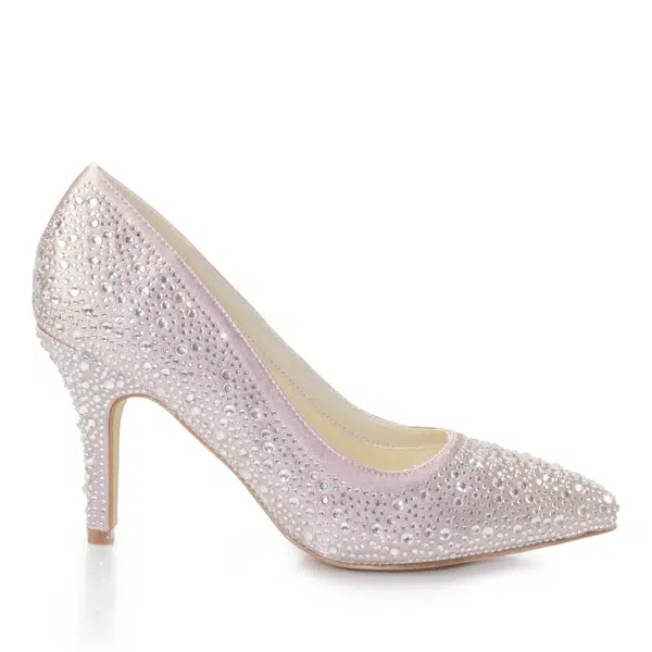 Abendschuhe White Lady 920 Rosa mit Strass