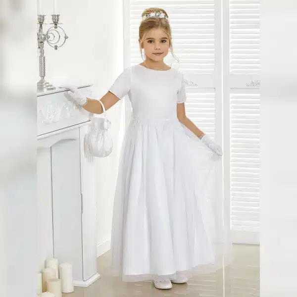 Kommunionkleid Dalary DK-307 Weiß