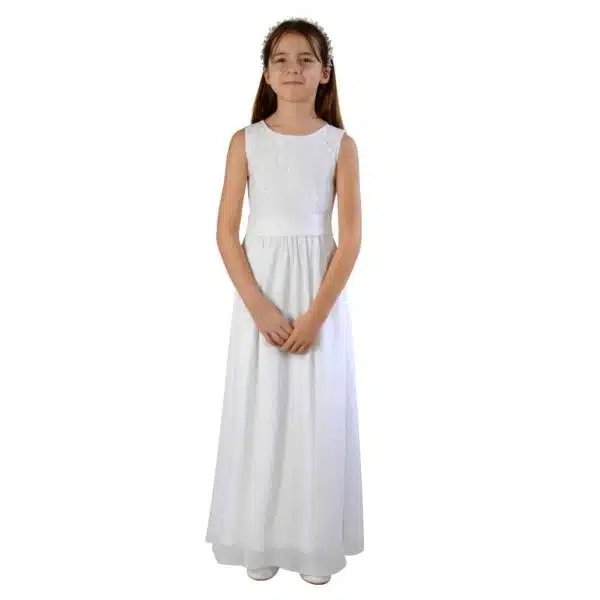 Kommunionkleid Anna weiß lang (XL)