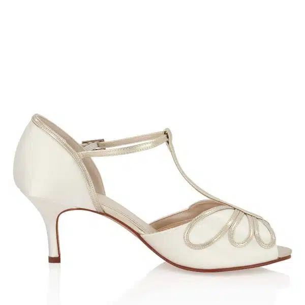 Brautschuhe Rainbow Club Harlowe Ivory Satin