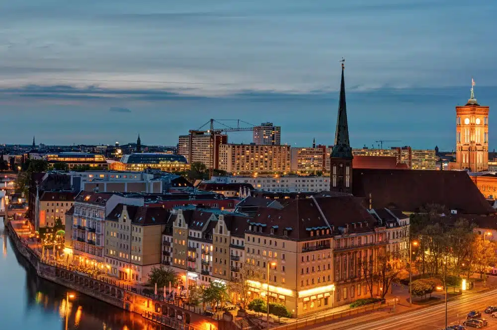 Der historische Nikolaiviertel in Berlin Mitte