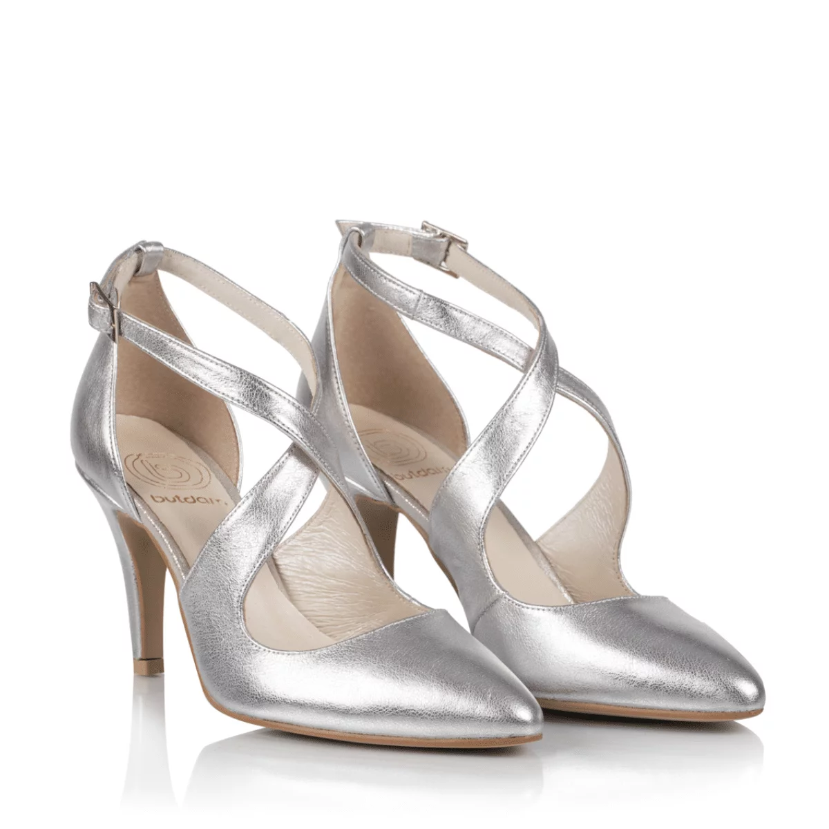 Brautschuhe Ida Silber