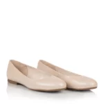 Braut-Ballerinas Bea Leder Creme / Pink
