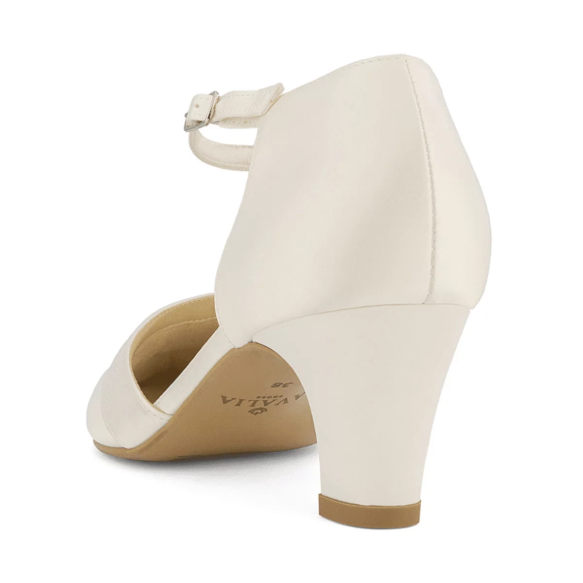 Brautschuhe Avalia EMMA Ivory Satin – Bild 3