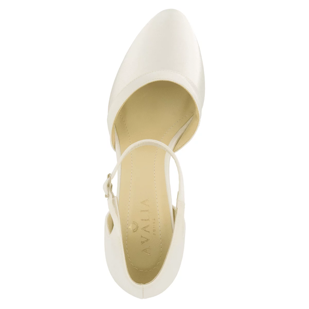 Brautschuhe Avalia EMMA Ivory Satin – Bild 4