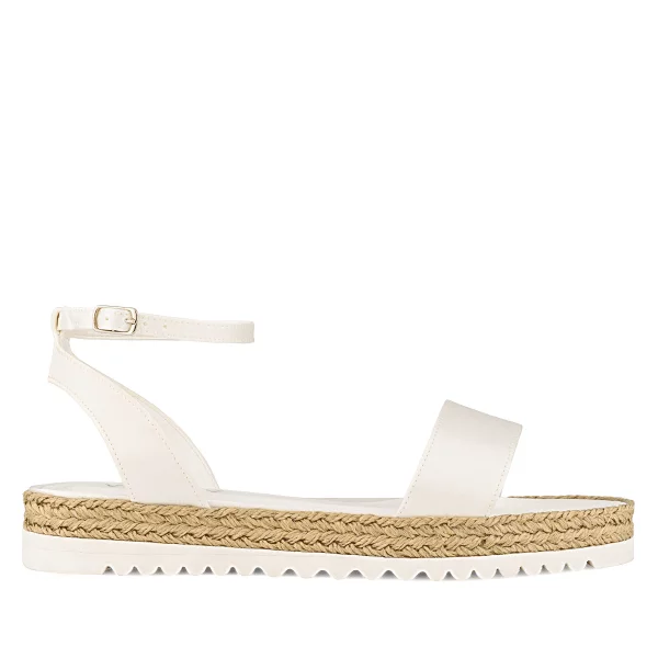 Flache Brautschuhe Nadia von Avalia Satin Ivory