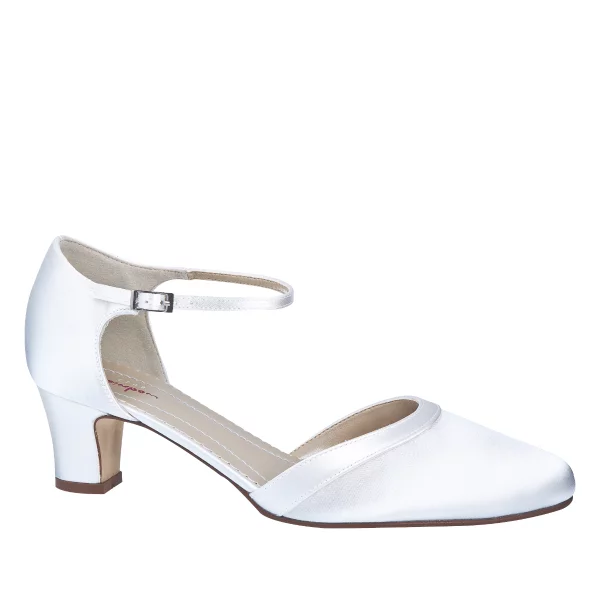 Brautschuhe Anika von Rainbow Club in Weiß aus Satin