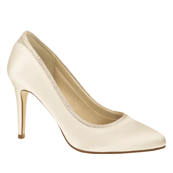 Brautschuhe Billie von Rainbow Club in Ivory aus Satin