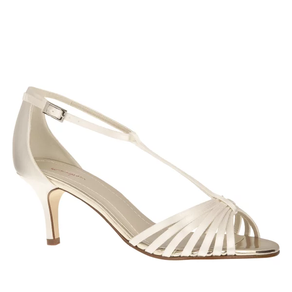 Brautschuhe Estelle von Rainbow Club in Ivory aus Satin