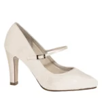 Brautschuhe Evelin von Rainbow Club in Ivory aus Spitze