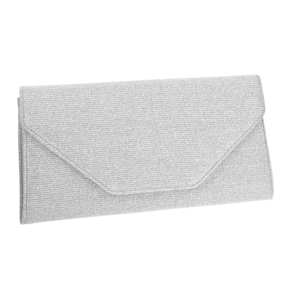 Brauttasche Saskia Silber Metallic von Rainbow Club mit Glitzern