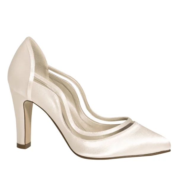 Brautschuhe Farrah von Rainbow Club in Ivory aus Satin