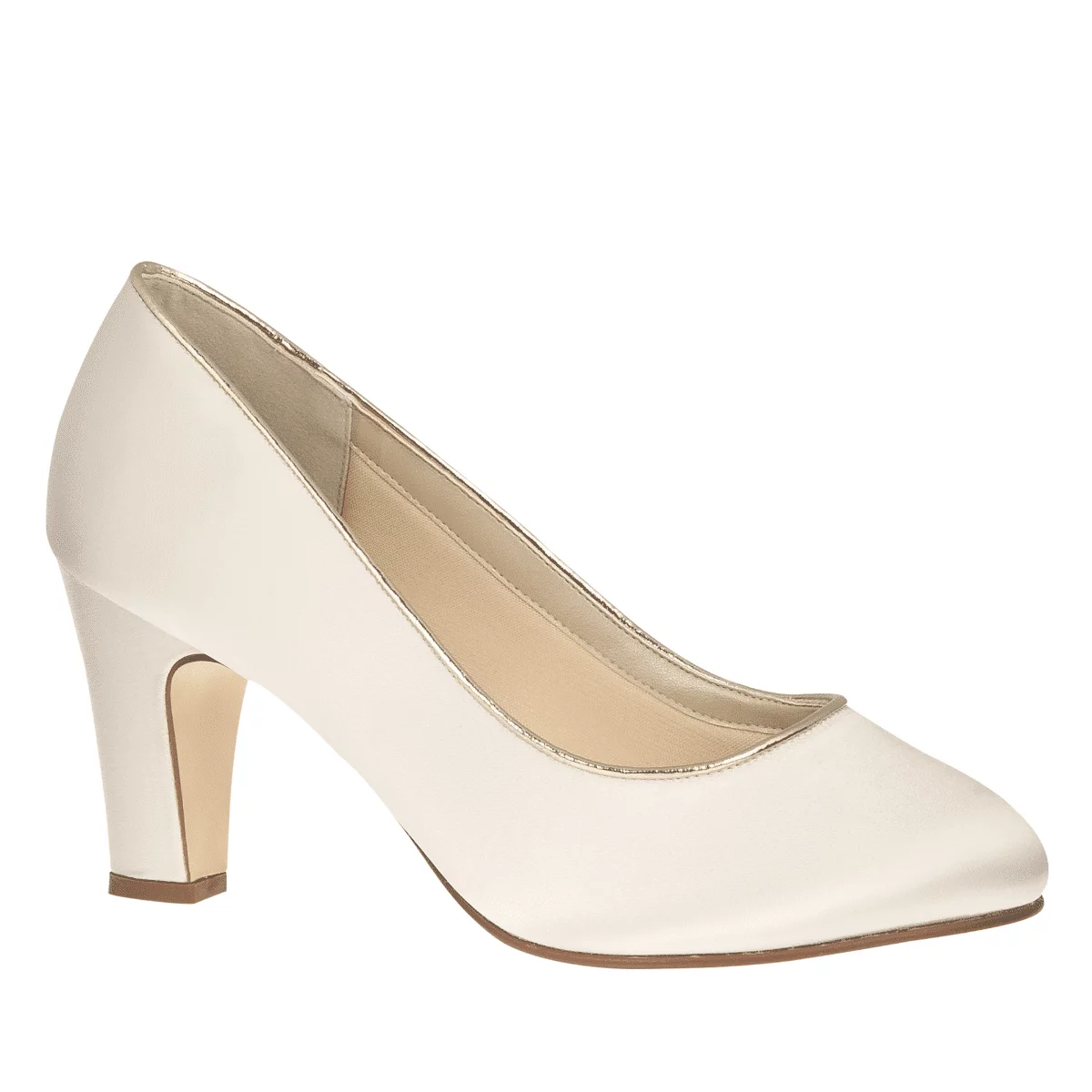 Brautschuhe Hailey von Rainbow Club in Ivory aus Satin