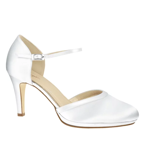 Brautschuhe Joni von Rainbow Club in Weiß aus Satin