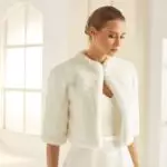 Brautjacke in Pelzoptik Avalia E307