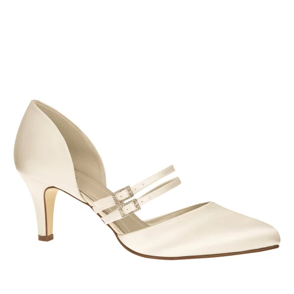 Brautschuhe Misty von Rainbow Club in Ivory aus Satin