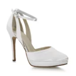 Brautschuhe Salma von Rainbow Club in Weiß aus Satin