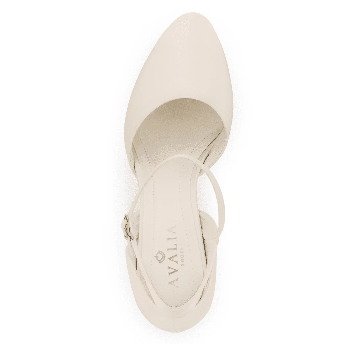 Brautschuhe Avalia STAR Ivory Satin – Bild 3