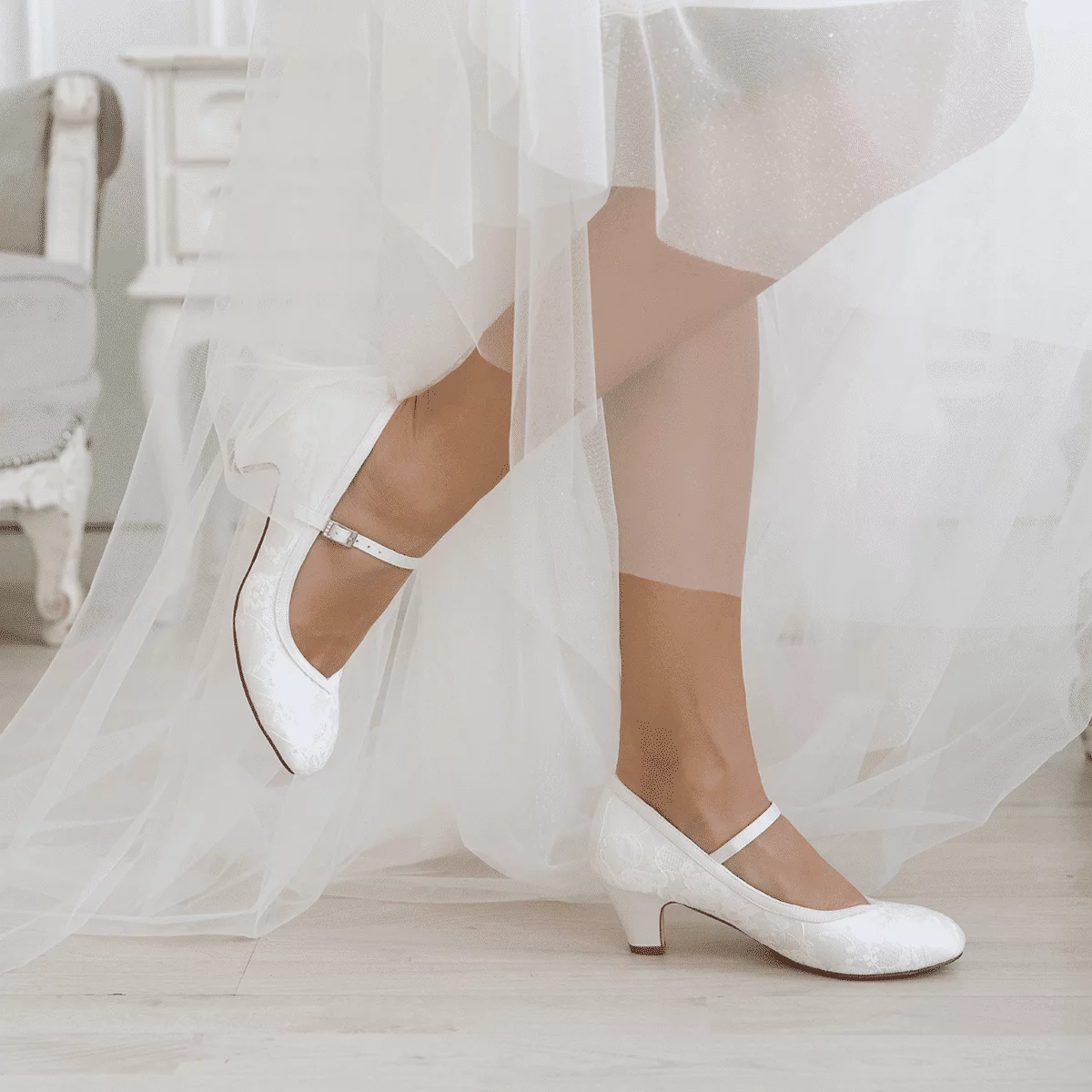 Brautschuhe G. Westerleigh Flora Ivory – Bild 4