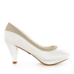 Brautschuhe White Lady 838 Ivory-Champagne Satin