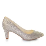 Abendschuhe White Lady 925 Champagne mit Strass