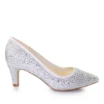 Brautschuhe White Lady 925 Ivory mit Strass 36