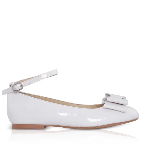 Kommunionschuhe Macie Weiß Leder The Perfect Bridal Company