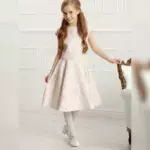 Mädchenkleid Dalary DK-D15 Rosa-Gold