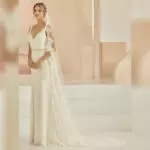 Brautschleier Avalia S404 mit Spitzenkante