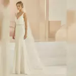 Brautschleier Avalia S405 aus Soft-Tüll und Spitze