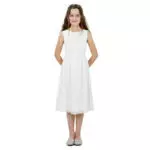 Kommunionkleid Anna weiß kurz