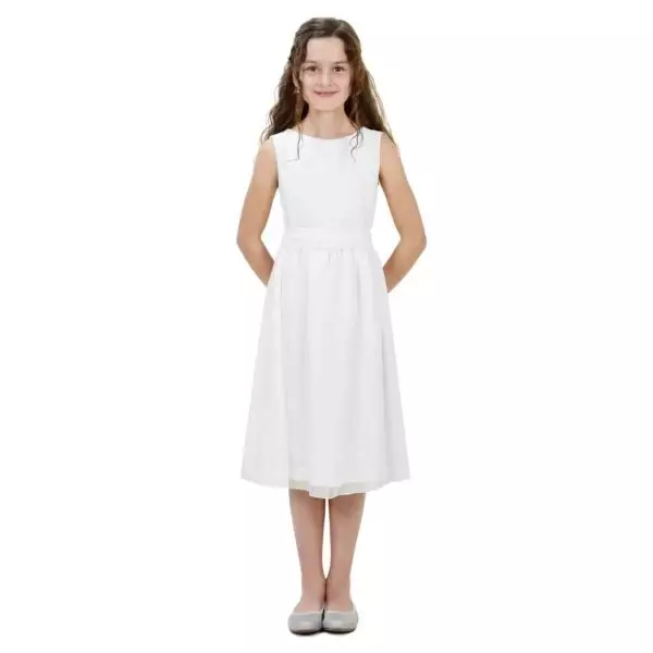 Kommunionkleid Anna weiß kurz