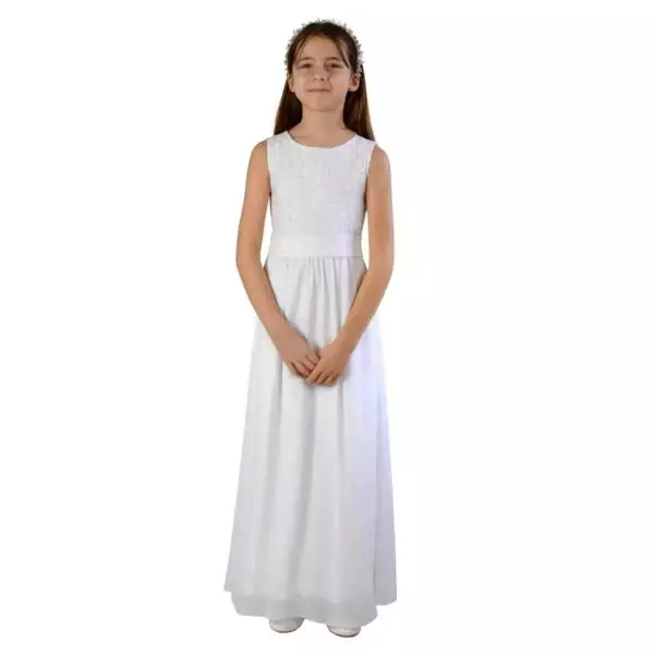 Kommunionkleid Anna weiß lang (XL)