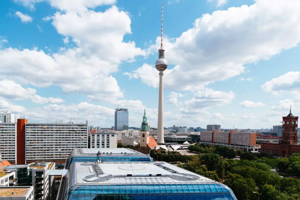 Ausblick aus einem Berliner Hotel am Alexanderplatz
