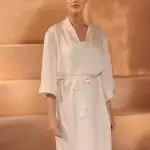 Braut-Bademantel Avalia E439 aus Satin