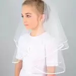 Kommunion Schleier Dalary DK-SL2 Weiß