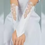 Lange Handschuhe Dalary DK-H38 Weiß