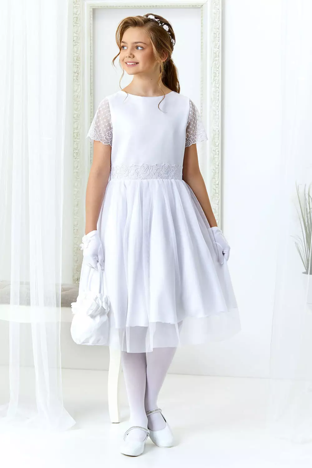 Kommunionkleid Dalary DK-445 Weiß